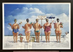 Framed "No Alcohol Beyond this Point"