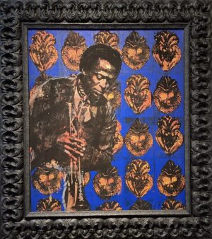 Michael Roman “Miles Davis” Silkscreen on Canvas